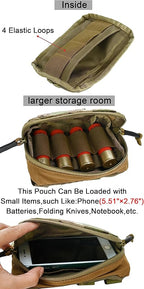Tactical Molle Admin Pouch Chest Rig Small Molle Chest Pouch Utility MOLLE/Belt - Image 5