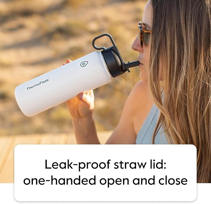 ThermoFlask 40 oz Double Wall Vacuum Insulated Stainless Steel Water Bottle - Image 5