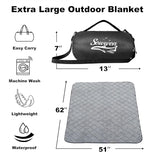 Waterproof Outdoor Blanket 62”X 51” Packable, Stadium Blankets - Image 2