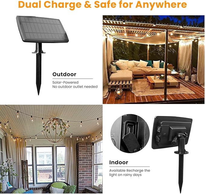 Bdrofn 100FT Solar String Lights Outdoor Waterproof, Solar Patio Lights - Image 5