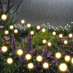 Solar Lights Outdoor-4Pack 32LEDs Solar Garden Firefly Lights Outside, Solar - Image 3