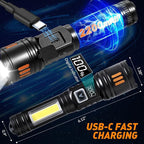 AYL Rechargeable Flashlights 2 Pack, Super Bright High Lumens Flash Light - Image 4