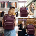 LOVEVOOK Leather Laptop Backpack - Image 6