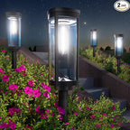 BITPOTT Bright Solar Pathway Lights, 2 Pack Solar Lights Outdoor Waterproof IP65 by BITPOTT