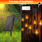 iBaycon Solar Flame Lights, 27Ft 10 LED Bulbs Flickering Flame String Light - Image 5