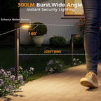 XMCOSY+ Solar Pathway Lights, 4 Pack All-Metal Motion Sensor Outdoor Lights - Image 6