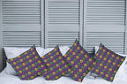 Ambesonne Mardi Gras Decorative Throw Pillow Case Pack of 4, Antique Old - Image 2
