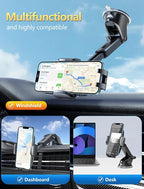 Phone Holder Mount for Car Hands-Free Universal Cell Phone Mounts for - Image 4