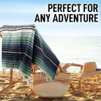 Hydration Nation Authentic Large Handwoven Mexican Blanket - Image 5