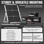 SUNAPEX 30W Solar Battery Charger: 12V Waterproof Solar Panel Kit - Image 5
