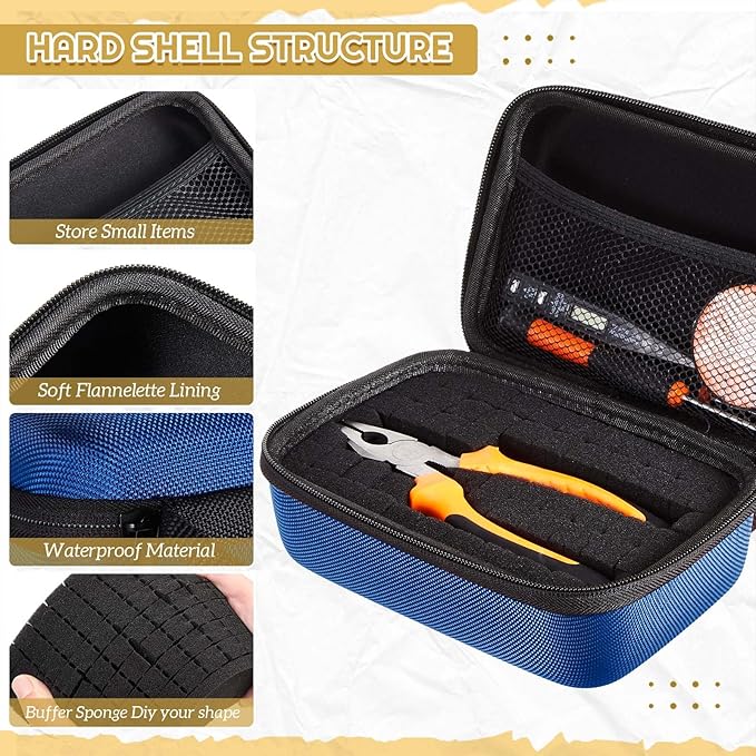 Relaxweex EVA Hard Case with Customizable Foam 7.1 x 4.7 x 3.1 Inch Protective - Image 3