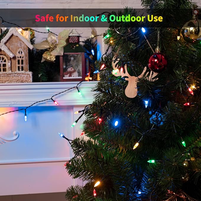 Battery Operated Christmas Lights 2 Pack 18 Feet 50 LED Clear Mini String Lights - Image 2