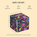 Tissue Box Cover Square, Boho Mandala Flowers and Paisley Tissue Box Holder - Image 2
