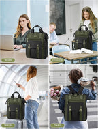LOVEVOOK Laptop Backpack for Women Work Teacher Bag Travel Backpack, Stylish - Image 6