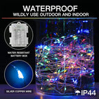 suddus 33ft 100 LED Outdoor String Lights, Led Twinkle Lights - Image 12