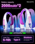 Rohent Neck Fan Portable for Women: High Speed Faster Cooling Neck Fan 4 Speeds - Image 4