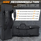 DULCE DOM 36 42 48 Inch Double Rifle Case, Tactical Soft Padded Backpack - Image 6