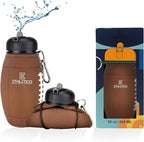 Clip-On Collapsible BPA-Free Silicone American Football Water Bottle by ETHLETICO