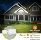 LEPOWER 2 Pack 28W 3000LM ‌LED Security Flood Light‌ ‌Outdoor‌, Switch - Image 3