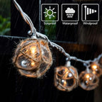 Nautical Fish Float String Lights Outdoor, Beach String Lights Set of 10 Clear - Image 5