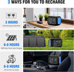Portable Power Station 600W Power Bank 296Wh Solar Generator Lithium Battery - Image 5