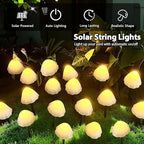 OZS 2PK 32LED 55FT Mushroom Solar Garden Lights Outdoor, Solar String Lights - Image 8
