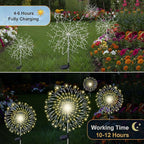 210LED Solar Firework Lights, Waterproof Fairy Starburst Light - Image 4