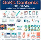 KeepGoing Travel First Aid Kit for Kids – 130 Pc. for Car, Diaper Bag & Backpack - Image 7