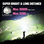 WdtPro Rechargeable LED Flashlights High Lumens, Super Bright 90000LM - Image 8