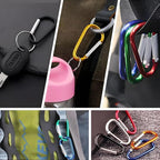 Outdoor Essentials 8PCS Aluminum Carabiner Clips, 3 Inch Large D Shape Spring - Image 6