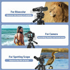 Binocular Tripod, 72” Spotting Scope Tripod Stand - Image 6