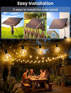 Brightever 150FT Solar String Lights Outdoor Waterproof, G40 Solar Lights - Image 6