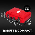 NANUK 910 Waterproof First Aid Box Empty – Durable, Medical First Aid Organizer - Image 5