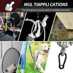 Spring Snap Hooks, Heavy Duty Rope Connector, Quick Link Carabiners Spring Snap - Image 6