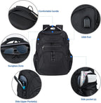KROSER TSA Friendly Travel Laptop Backpack 18.4 inch XXXL Gaming Backpack - Image 4
