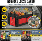 5-Section Trunk Organizer with Cooler – Extra Large Modular Car Storage System - Image 5