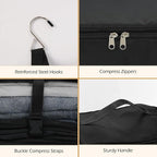 Surblue Hanging Shelves Travel Storage Bag Compression Packing Cube - Image 6