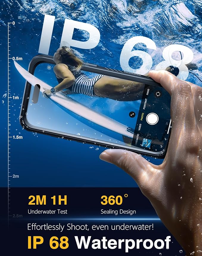 Lanhiem Magnetic for iPhone 17 Pro Max Case Waterproof, Built in Screen - Image 3