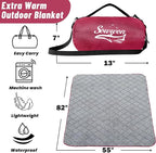 Waterproof Outdoor Blanket 82”X 55” Packable, Stadium Blankets - Image 2