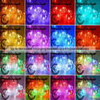 OMIKA Color Changing Indoor String Light USB Plug, 16.5ft 50 LEDs Crystal Globe - Image 2