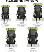 Naturehike 45L Rock 2.0 Upgraded Internal Frame Hiking Backpack - Image 7
