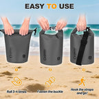 Waterproof Dry Bag, 5L/10L/20L/30L/40L Roll Top Lightweight Storage Backpack - Image 6