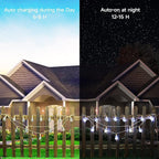 Solar Outdoor String Lights, 20Ft Vintage Rope Hemp Solar Patio Lights - Image 5