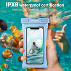 CACOE Floating Universal Waterproof Phone case 2 Pack-Up to 7.0", Phone Pouch - Image 7