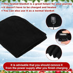 Tuanse 16 x 16 Inches Car Electric Blanket 12 Volt Heated Car Blanket - Image 3
