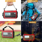 Raynic Emergency Radio, 5000mAh/18500mWh Weather Radio, Solar Hand Crank - Image 6