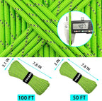 VVAAGG Reflective Paracord Rope 100FT, 7 Strand Nylon para Cord Lanyard Utility - Image 4