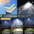 Ofuray Solar Street Lights Outdoor, Solar Security Flood Lights Parking Lot - Image 2