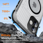 WIFORT for iPhone 16 Waterproof Case, Fit for Magsafe Full Body Magnetic - Image 9