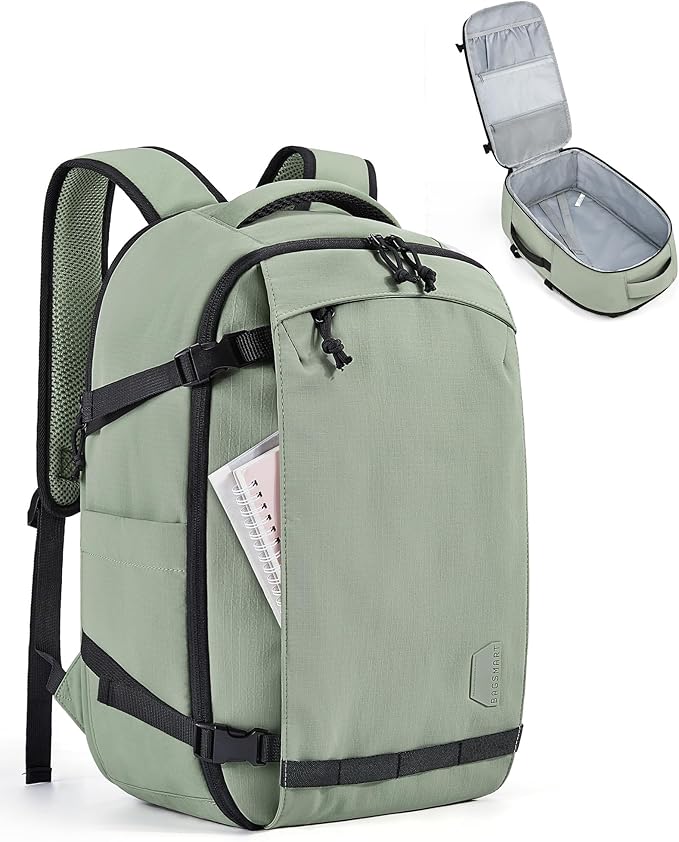 BAGSMART Travel Backpack Women, 15.6 Inch Carry On Backpack Flight Approved by BAGSMART